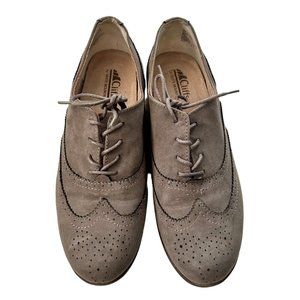 Cliffs by White Mountain Vegan Grey Wingtip Oxfords Size 9M